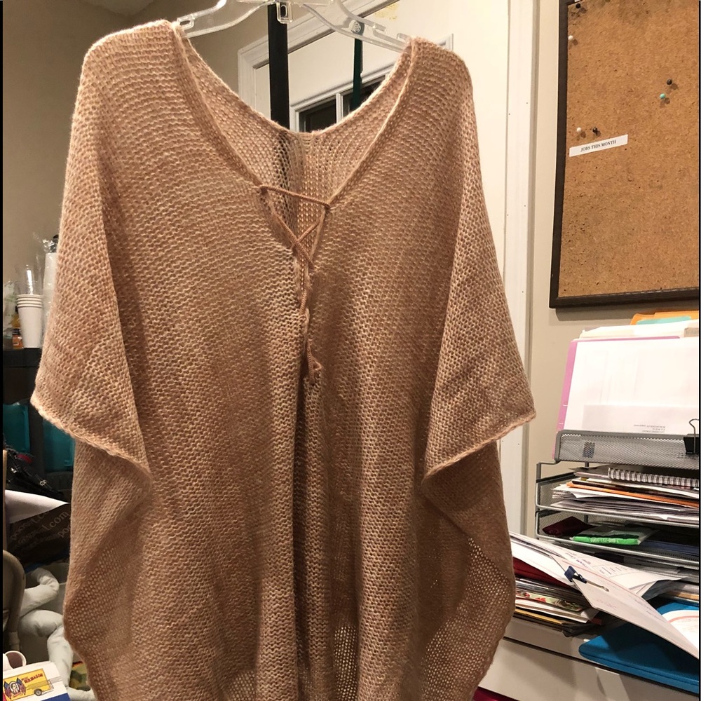 Dusty Rose Poncho